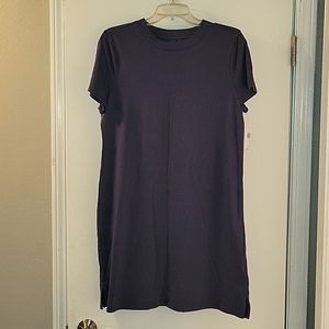 Old Navy Vintage Short Sleeve Tee Shirt Dress, L, Blue